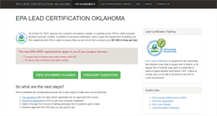 Desktop Screenshot of leadcertificationok.com