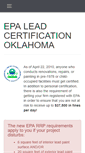Mobile Screenshot of leadcertificationok.com